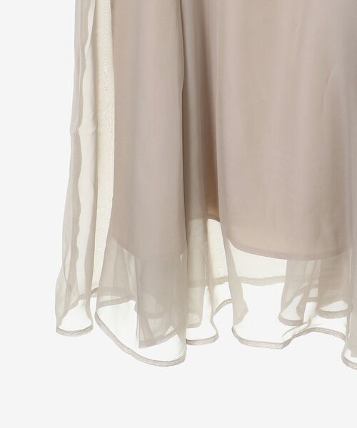 MAJESTIC LEGON（マジェスティックレゴン）の「シアーレディキャミワンピ（ワンピース・レディース・チャコールグレー/ブラック/グレイッシュベージュ/アイボリー・MEDIUM/SMALL/X-SMALL）」の20枚目の写真