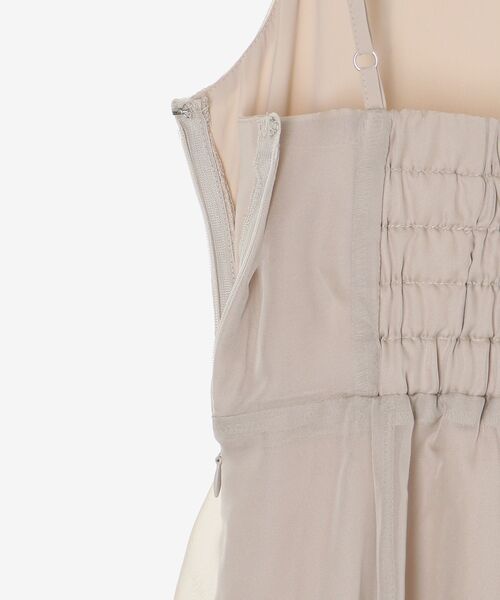 MAJESTIC LEGON（マジェスティックレゴン）の「シアーレディキャミワンピ（ワンピース・レディース・チャコールグレー/ブラック/グレイッシュベージュ/アイボリー・MEDIUM/SMALL/X-SMALL）」の19枚目の写真