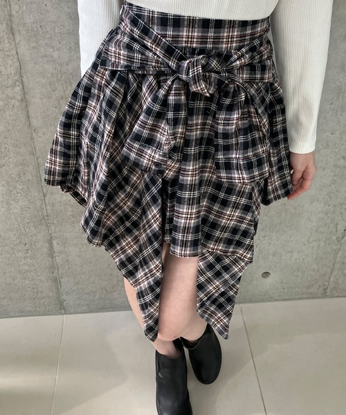 チェック柄シャツ風ミニスカート（スカート）｜GLAMOROUS JANE（グラマラスジェーン）