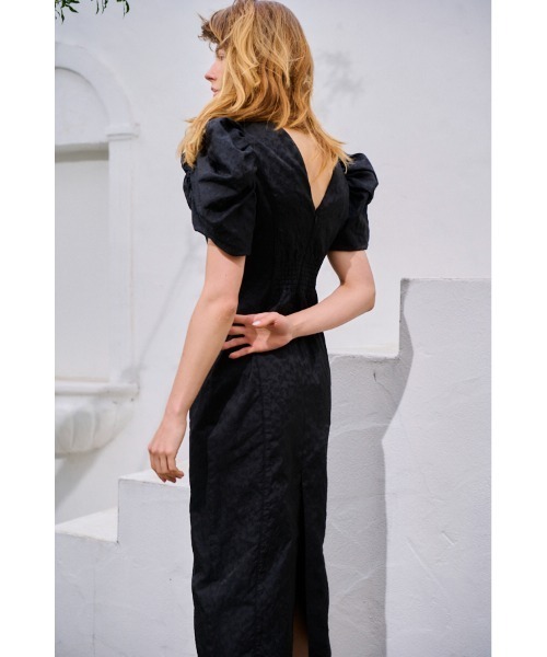 Estella.K(エステラケー)の「Butterfly Jacquard Midi Dress ジャガードバタフライドレス(ワンピース・レディース・ラベンダー/ブラック/オフホワイト・FREE)」の21枚目の写真