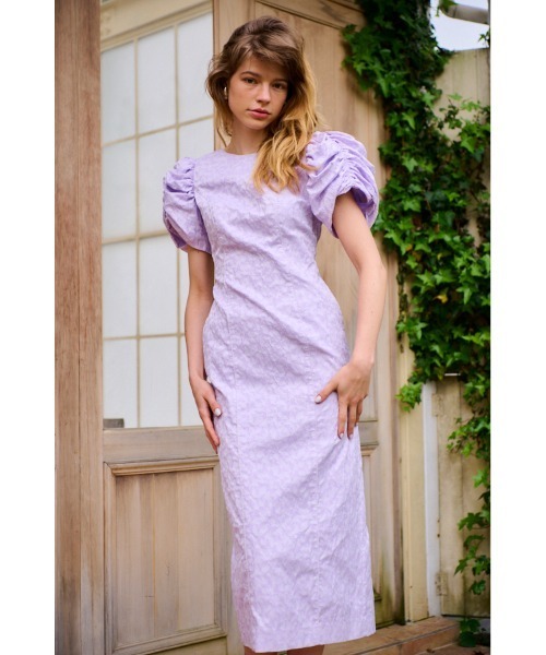 セール】Butterfly Jacquard Midi Dress ジャガードバタフライ セール】Butterfly Jacquard Midi Dress ジャガードバタフライ