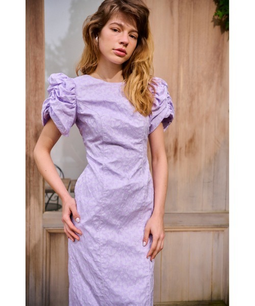 Butterfly Jacquard Midi Dress ジャガードバタフライドレス