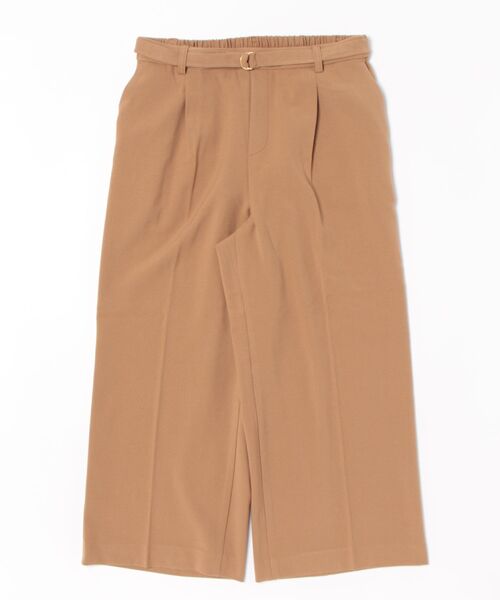BELLUNA PLUS(ベルーナ)の「サマ見え(W)ベルト付ワイドパンツ61丈(その他パンツ・レディース・ブラック/グレー/ブラウン/テラコッタ・MEDIUM/LARGE/X-LARGE)」の4枚目の写真