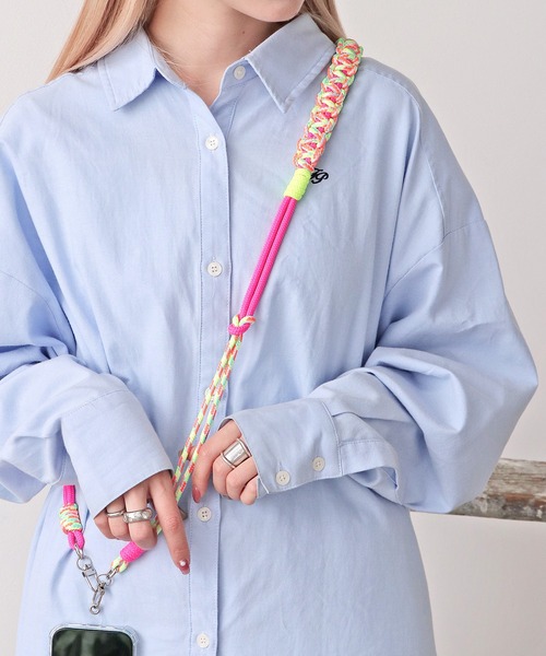Colorful smartphone accessory shoulder strap / カラフルスマホ