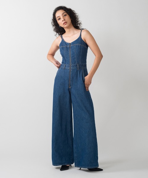 【関税込み】Levi's ブルー Iconic デニム ジャンプスーツ Amazon.co.jp: [リーバイス] ジャンプスーツ デニムジャンプ