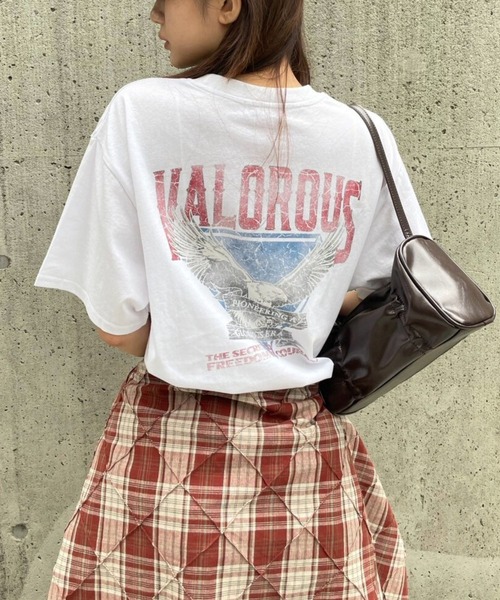FOREVER 21（フォーエバー トゥエンティーワン）の「【2025SS】イーグルＴシャツ（Tシャツ/カットソー・レディース・ホワイト/グレー/ブラック・FREE）」の2枚目の写真
