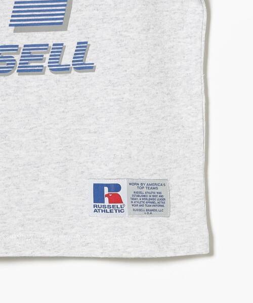 Russell Athletic(ラッセルアスレティック)の「RUSSELL ATHLETIC / グラフィック Tシャツ 2025SS(110~130cm)(Tシャツ/カットソー・キッズ・ホワイト/ブラック系その他4/ライトグレー・110/120/130)」の5枚目の写真