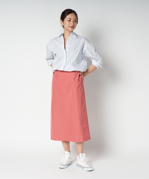 HELIOPOLE(エリオポール)の「TAFTA I LINE SKIRT(スカート・レディース・ネイビー/ピンク/ブルー・38/36)」の12枚目の写真