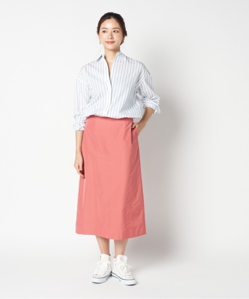 HELIOPOLE(エリオポール)の「TAFTA I LINE SKIRT(スカート・レディース・ネイビー/ピンク/ブルー・38/36)」の14枚目の写真