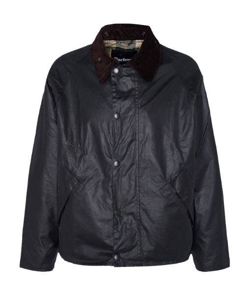 Barbour（バブアー）の「Barbour (バブアー) os transport wax トランスポートジャケット /MWX1678【2025年春夏入荷モデル】（ブルゾン・メンズ・ブラック/その他10・38/40/42）」の2枚目の写真