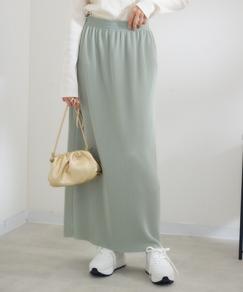 KATHARINE ROSS(キャサリンロス)の「【Pillini/ピリーニ】クリスタルプリーツナロースカート(スカート・レディース・アイボリー/ミント/ブラック・MEDIUM/LARGE)」の3枚目の写真