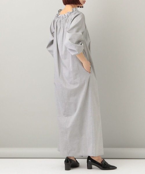 e/rm（イーアールエム）の「オフショルフリルドレス（ワンピース・レディース・グレー系その他2/ライトブルー/ネイビー・FREE）」の12枚目の写真