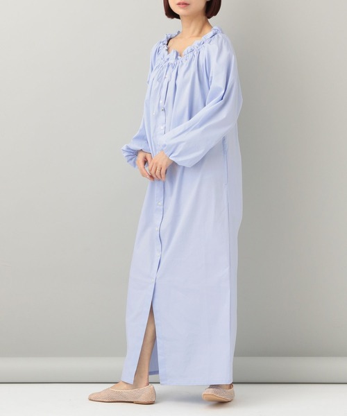 e/rm（イーアールエム）の「オフショルフリルドレス（ワンピース・レディース・グレー系その他2/ライトブルー/ネイビー・FREE）」の16枚目の写真