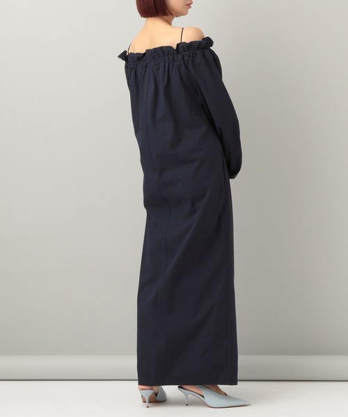 e/rm（イーアールエム）の「オフショルフリルドレス（ワンピース・レディース・グレー系その他2/ライトブルー/ネイビー・FREE）」の21枚目の写真