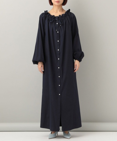 e/rm（イーアールエム）の「オフショルフリルドレス（ワンピース・レディース・グレー系その他2/ライトブルー/ネイビー・FREE）」の22枚目の写真