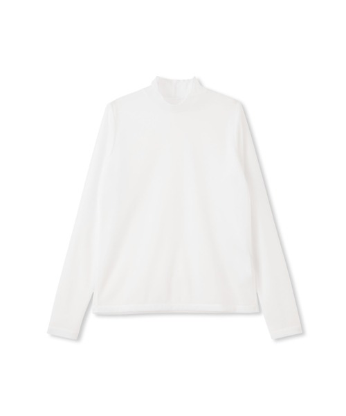 LAUTREAMONT(ロートレアモン)の「ストレッチオーガンジーカットソー≪洗濯機で洗える≫(Tシャツ/カットソー・レディース・ホワイト/ライトブルー/ブラック・9号)」の2枚目の写真