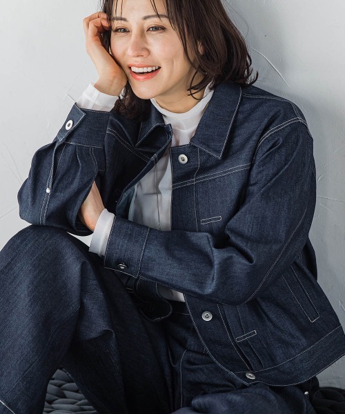 LAUTREAMONT(ロートレアモン)の「ストレッチオーガンジーカットソー≪洗濯機で洗える≫(Tシャツ/カットソー・レディース・ホワイト/ライトブルー/ブラック・9号)」の11枚目の写真