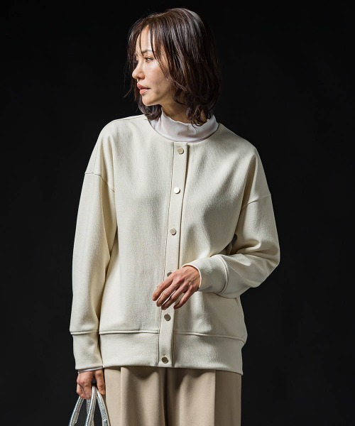 LAUTREAMONT(ロートレアモン)の「ストレッチオーガンジーカットソー≪洗濯機で洗える≫(Tシャツ/カットソー・レディース・ホワイト/ライトブルー/ブラック・9号)」の17枚目の写真