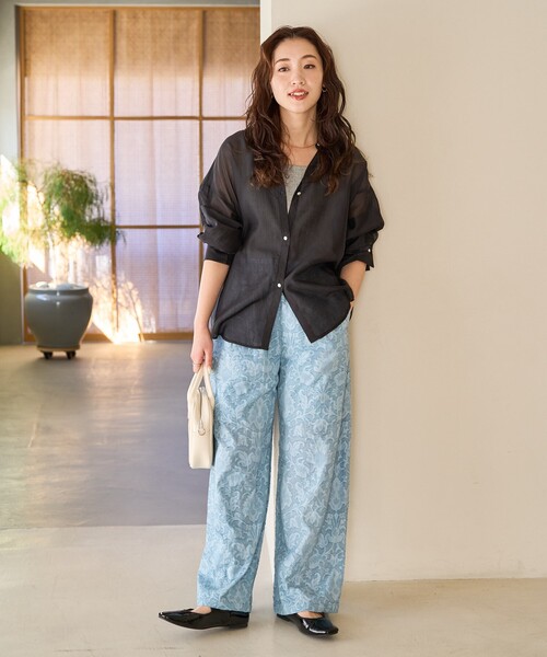 【国内送関税込】Kith Ida ジャカード パンツ セットアップ◎ チンツジョーゼットプリーツパンツ(ガウチョ・ワイドパンツ