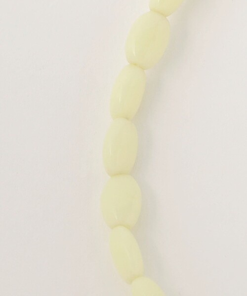 ＜TOILE＞GLASS BEADS NECKLACE YELLOW/ネックレス TOILE＞GLASS BEADS NECKLACE YELLOW/ネックレス（ネックレス