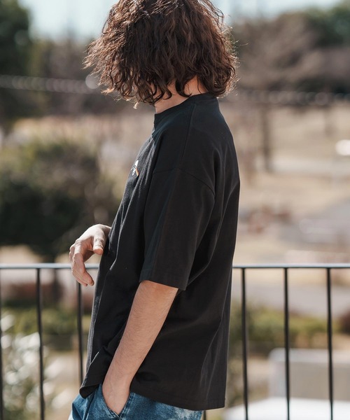 CAMBIO(カンビオ)の「mt9553-刺繍T_Skull rainbow Tシャツ(Tシャツ/カットソー・メンズ・ホワイト/ブラック/ネイビー・S/M/L/XL)」の6枚目の写真