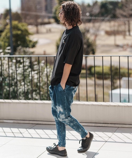 CAMBIO(カンビオ)の「mt9553-刺繍T_Skull rainbow Tシャツ(Tシャツ/カットソー・メンズ・ホワイト/ブラック/ネイビー・S/M/L/XL)」の8枚目の写真
