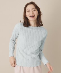 ◆【手洗い可】ふくれジャカードプルオーバー