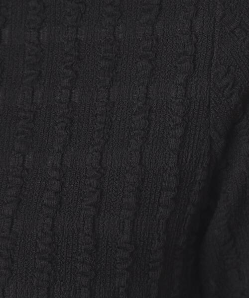 ITS'DEMO(イッツデモ)の「◆【手洗い可】ふくれジャカードプルオーバー(Tシャツ/カットソー・レディース・オフホワイト/ブラック/サックスブルー・00)」の11枚目の写真