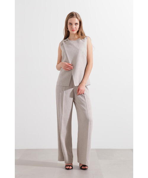 PINKY&DIANNE（ピンキーアンドダイアン）の「◆ストライプワイドパンツ（その他パンツ・レディース・ベージュ系その他/ブルー系その他6・38/36）」の9枚目の写真