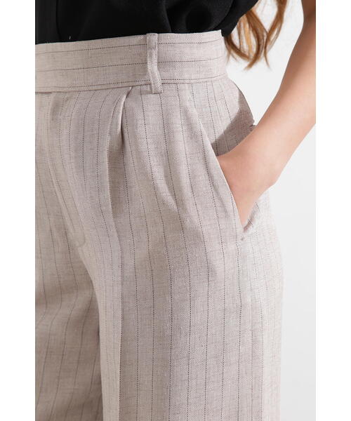 PINKY&DIANNE（ピンキーアンドダイアン）の「◆ストライプワイドパンツ（その他パンツ・レディース・ベージュ系その他/ブルー系その他6・38/36）」の14枚目の写真