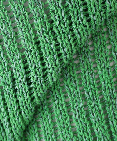 JANE SMITH / JOHN SMITH（ジェーンスミスジョンスミス）の「【JANE SMITH/ジェーンスミス】3G KNIT HALF ZIP POLO SHIRT S：ニット（ニット/セーター・レディース・グリーン・SMALL）」の13枚目の写真