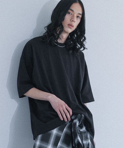 MDR(エムディアール)の「『オーバーサイズ コットンベーシックTシャツ』(Tシャツ/カットソー・メンズ・ライトグリーン/オフホワイト/チャコール/ブラック・L/M)」の1枚目の写真
