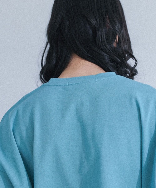 MDR(エムディアール)の「『オーバーサイズ コットンベーシックTシャツ』(Tシャツ/カットソー・メンズ・ライトグリーン/オフホワイト/チャコール/ブラック・L/M)」の14枚目の写真