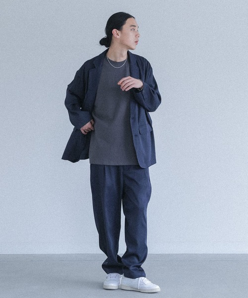 MDR(エムディアール)の「『オーバーサイズ コットンベーシックTシャツ』(Tシャツ/カットソー・メンズ・ライトグリーン/オフホワイト/チャコール/ブラック・L/M)」の5枚目の写真