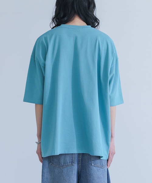 MDR(エムディアール)の「『オーバーサイズ コットンベーシックTシャツ』(Tシャツ/カットソー・メンズ・ライトグリーン/オフホワイト/チャコール/ブラック・L/M)」の11枚目の写真