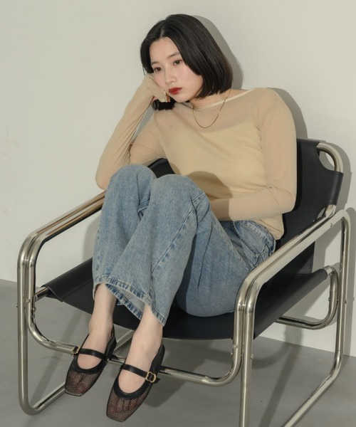 NEUNA（ヌナ）の「メッシュパンプス（パンプス・レディース・アイボリー/ブラック・38/36/40）」の8枚目の写真