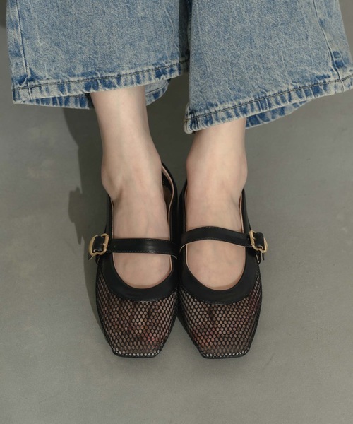 NEUNA（ヌナ）の「メッシュパンプス（パンプス・レディース・アイボリー/ブラック・38/36/40）」の22枚目の写真