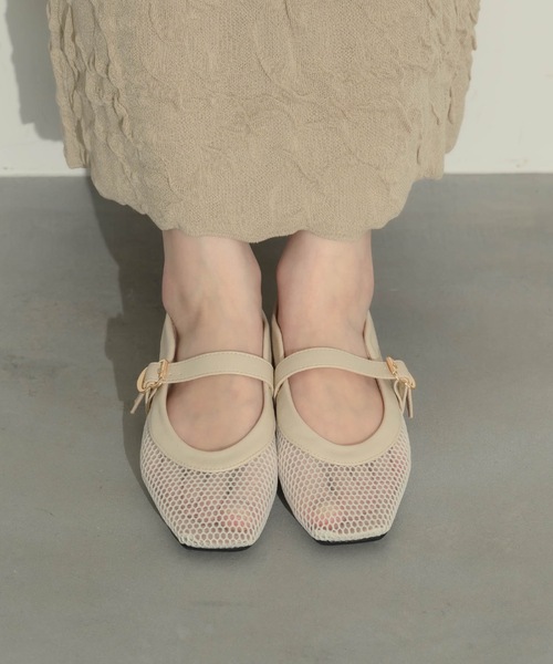 NEUNA（ヌナ）の「メッシュパンプス（パンプス・レディース・アイボリー/ブラック・38/36/40）」の19枚目の写真