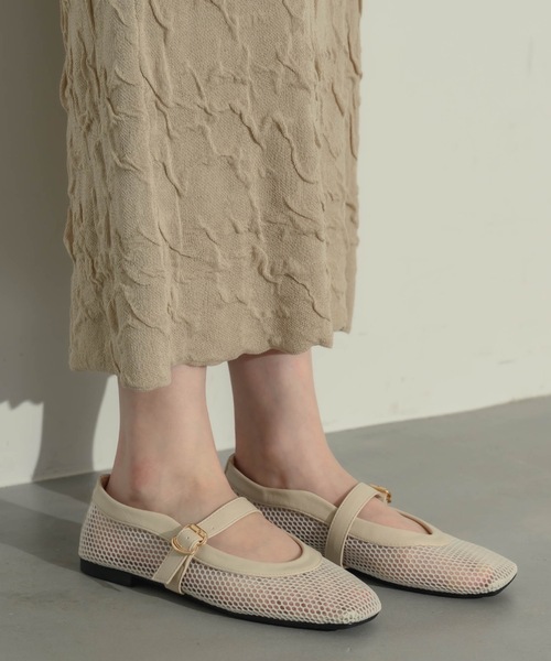 NEUNA（ヌナ）の「メッシュパンプス（パンプス・レディース・アイボリー/ブラック・38/36/40）」の15枚目の写真