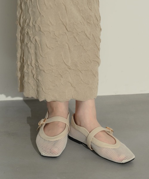 NEUNA（ヌナ）の「メッシュパンプス（パンプス・レディース・アイボリー/ブラック・38/36/40）」の17枚目の写真