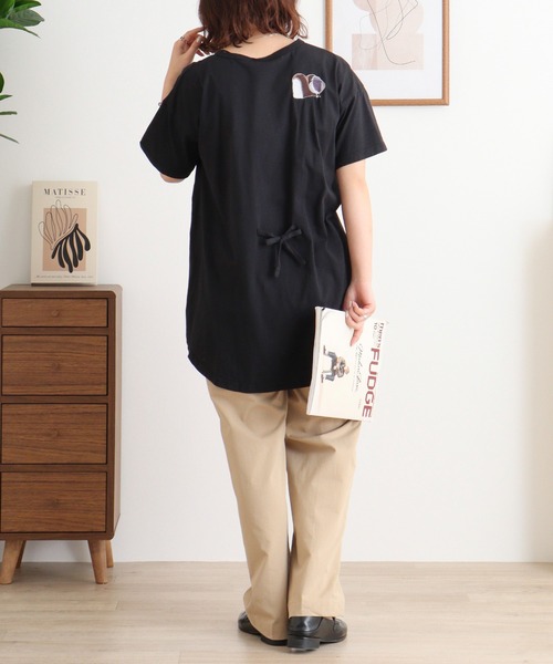 tシャツ EMAGO パンと小鳥刺繍フレアＴ レディース 楽天市場】パンと小鳥刺繍フレアTシャツ emago ナチュラル