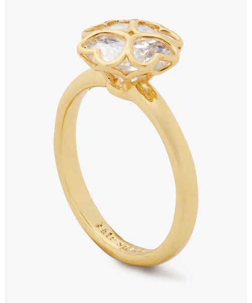 kate spade new york（ケイトスペード ニューヨーク）の「サムシング スパークリー スペード リング（リング・レディース・ベージュ・6）」の3枚目の写真