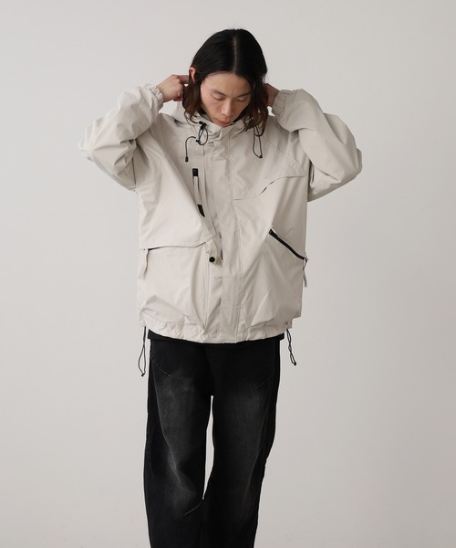 ROOPTOKYO（ループトウキョウ）の「Stand color　Over Size Jacket / スタンドカラーオーバーサイズジャケット（ブルゾン・メンズ・ブラック/ホワイト/グリーン・M/L）」の5枚目の写真