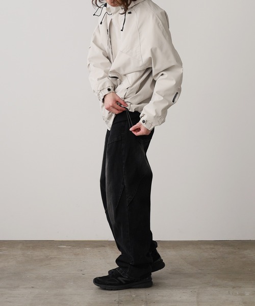 ROOPTOKYO（ループトウキョウ）の「Stand color　Over Size Jacket / スタンドカラーオーバーサイズジャケット（ブルゾン・メンズ・ブラック/ホワイト/グリーン・M/L）」の9枚目の写真