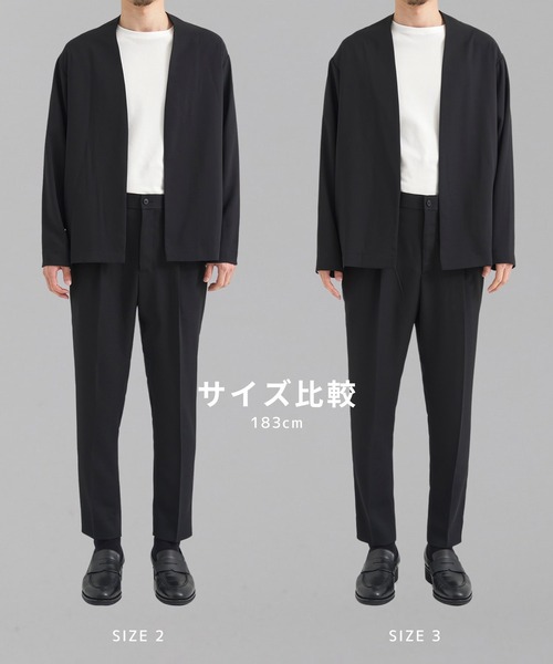 UNITED TOKYO（ユナイテッドトウキョウ）の「【大人気】Dry Air サイドゴムスラックス　｜夏服/通気性/速乾/接触冷感/軽量性/伸縮性/洗える/ビジネス/オフィスカジュアル（スラックス・メンズ・ブラック/ネイビー/ダークグレー/グレイッシュベージュ/ブラウン・1/3/2）」の10枚目の写真