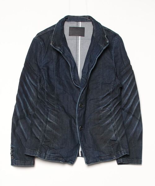 TORNADO MART（トルネードマート）の「ｳｪｰﾌﾞｼｪｰﾋﾞﾝｸﾞｽﾀﾝﾄﾞｼﾞｬｹｯﾄ（デニムジャケット・メンズ・ネイビー・XXL/LL/L/M）」の11枚目の写真
