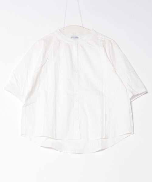 BLANC FICELLE(ブランフィセル)の「アシンメトリーピンタックブラウス / バンドカラーギャザーシャツ(シャツ/ブラウス・レディース・サックスブルー/グレー/ベージュ/ホワイト/ピンク・L/XL/M)」の20枚目の写真