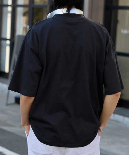 MONO-MART(モノマート)の「ヴィンテージライクデザイングラフィックプリント半袖Tシャツ(Tシャツ/カットソー・レディース・ブラック系1/ブラック系3/スミクロ/ブラック系/ホワイト系/ブラック系2/オフホワイト/ブラック系5/ブラック系4・M/L)」の12枚目の写真