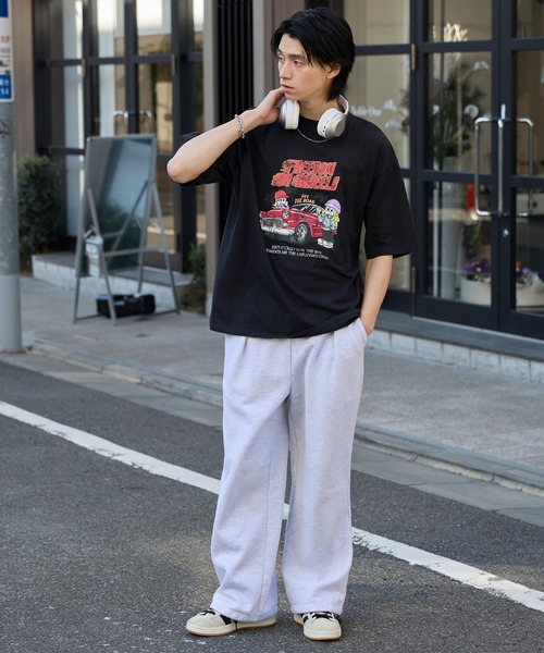MONO-MART(モノマート)の「ヴィンテージライクデザイングラフィックプリント半袖Tシャツ(Tシャツ/カットソー・レディース・ブラック系1/ブラック系3/スミクロ/ブラック系/ホワイト系/ブラック系2/オフホワイト/ブラック系5/ブラック系4・M/L)」の15枚目の写真