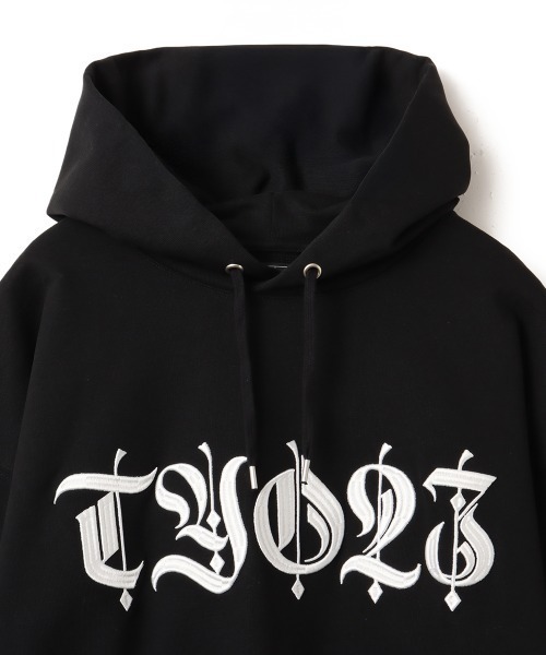 TOKYO 23(トウキョウニジュウサン)の「TOKYO 23 EMBROIDERY SWEAT HOODIE / トウキョウ 23 エンブロイダリー スウェット フーディ(パーカー・メンズ・ブラック/レッド・XL/L/M/XXL)」の3枚目の写真